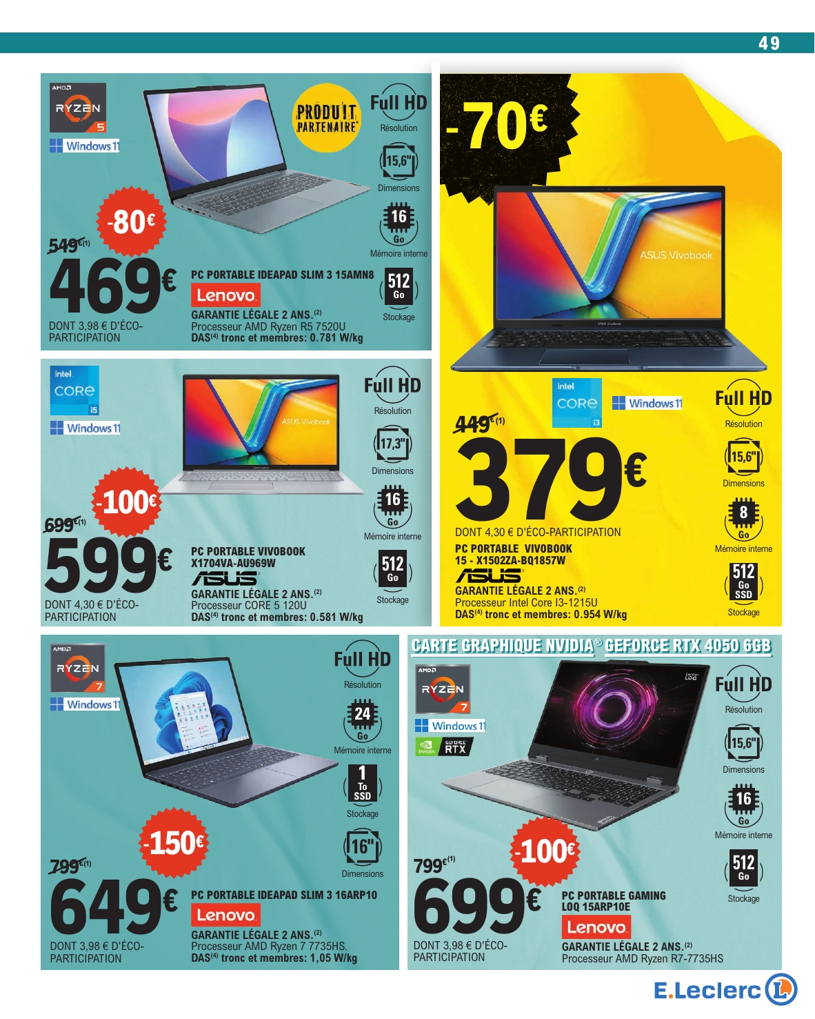 e-leclerc - Catalogue E.Leclerc valable du 06/01 au 17/01 - page: 49