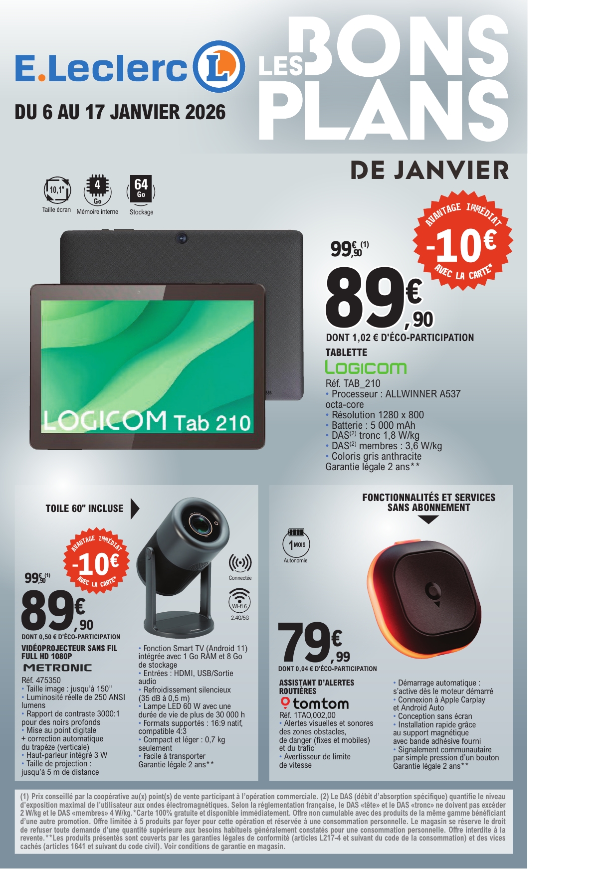 e-leclerc - Catalogue E.Leclerc - Bons Plans valable du 06/01 au 17/01