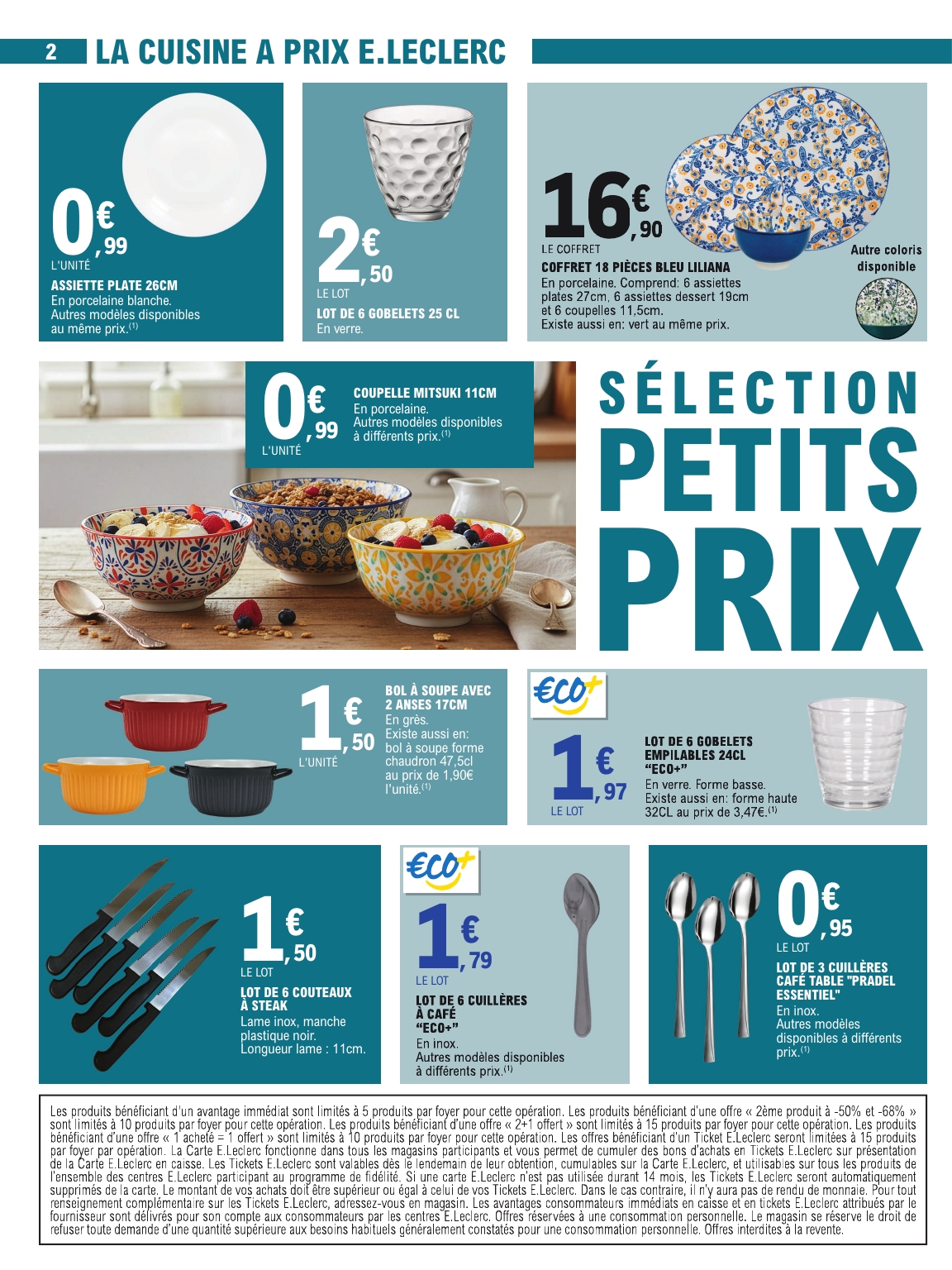 e-leclerc - Catalogue E.Leclerc - Petits Prix valable du 13/01 au 24/01 - page: 2