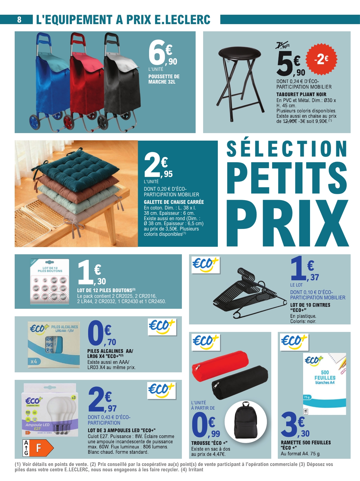e-leclerc - Catalogue E.Leclerc - Petits Prix valable du 13/01 au 24/01 - page: 8