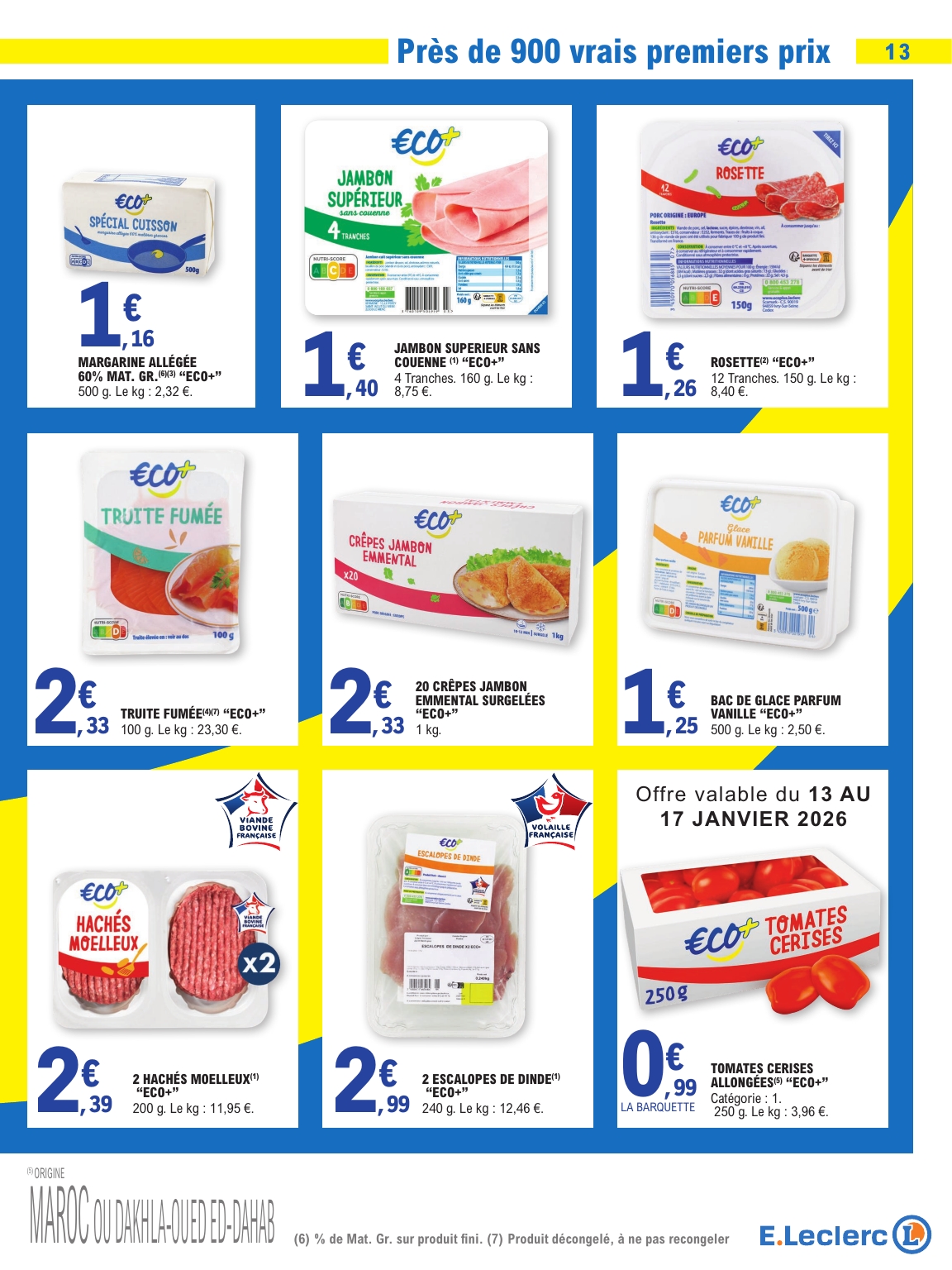 e-leclerc - Catalogue E.Leclerc - Petits Prix valable du 13/01 au 24/01 - page: 13