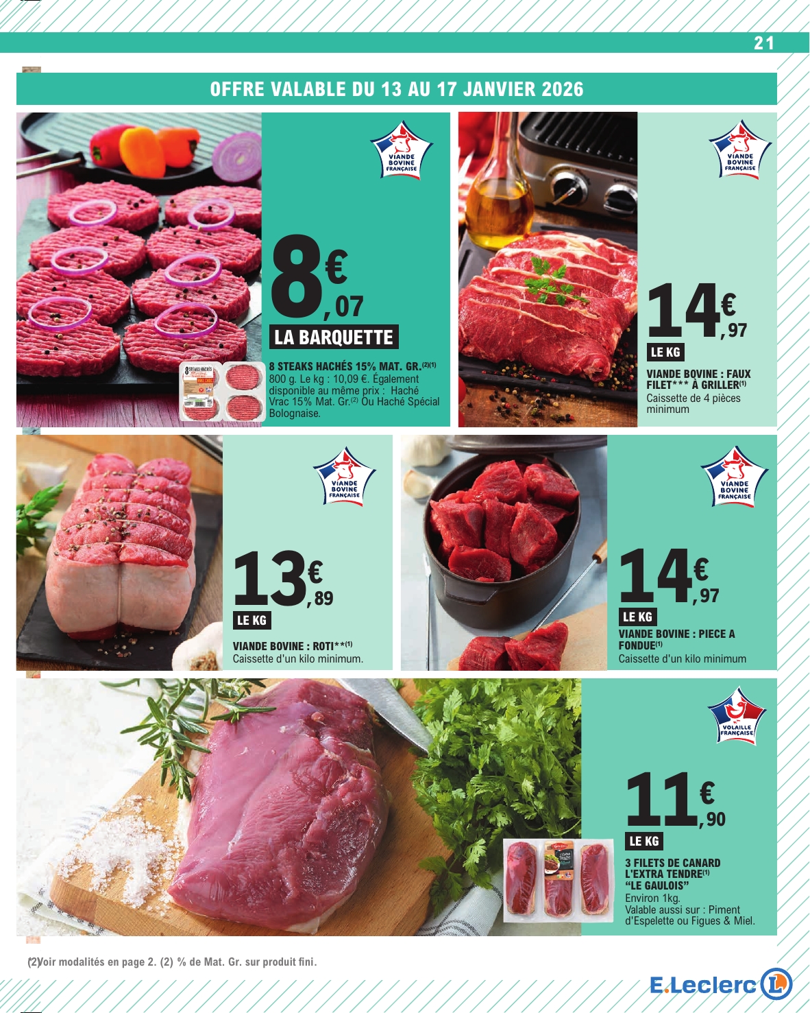 e-leclerc - Catalogue E.Leclerc valable du 13/01 au 24/01 - page: 21