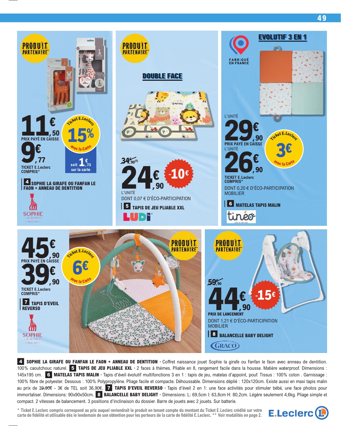 e-leclerc - Catalogue E.Leclerc valable du 13/01 au 24/01 - page: 49