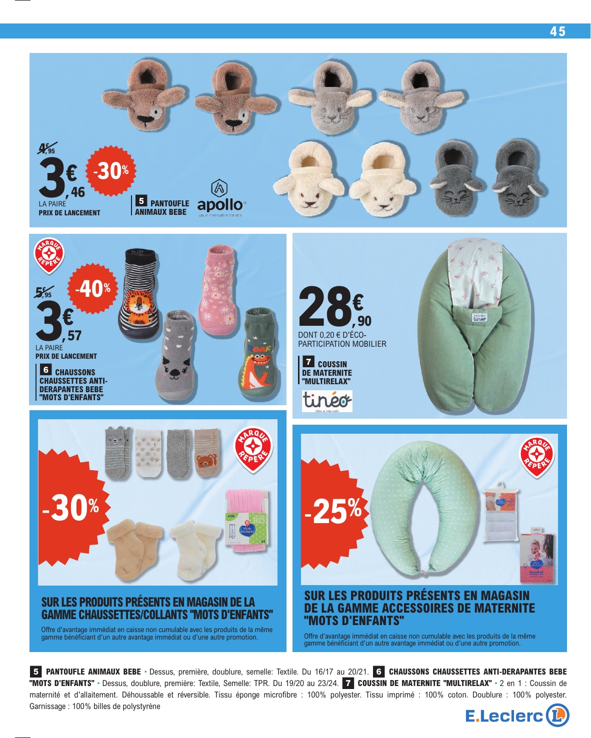 e-leclerc - Catalogue E.Leclerc valable du 13/01 au 24/01 - page: 45