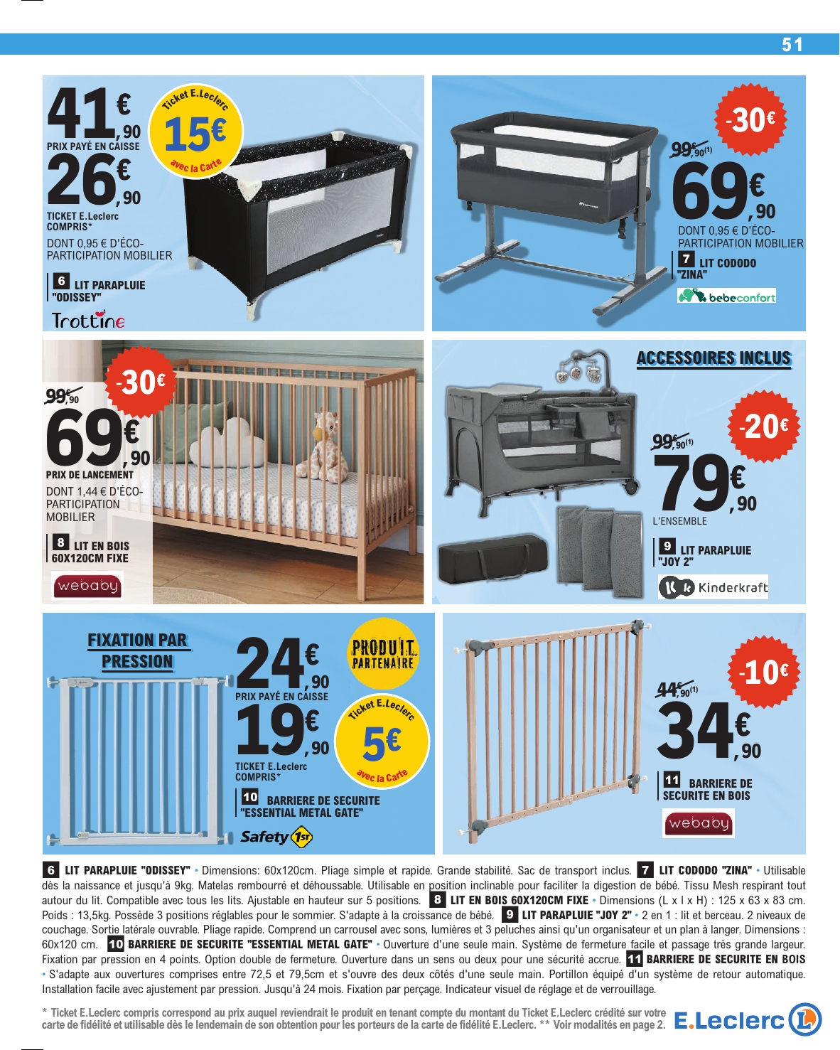 e-leclerc - Catalogue E.Leclerc valable du 13/01 au 24/01 - page: 51