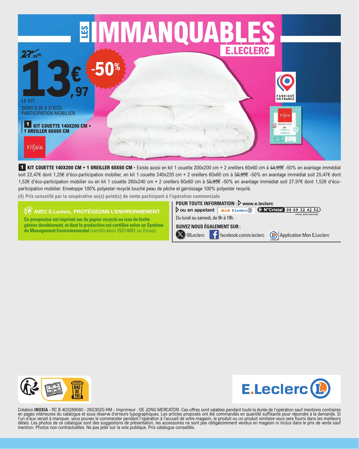 e-leclerc - Catalogue E.Leclerc valable du 13/01 au 24/01 - page: 56