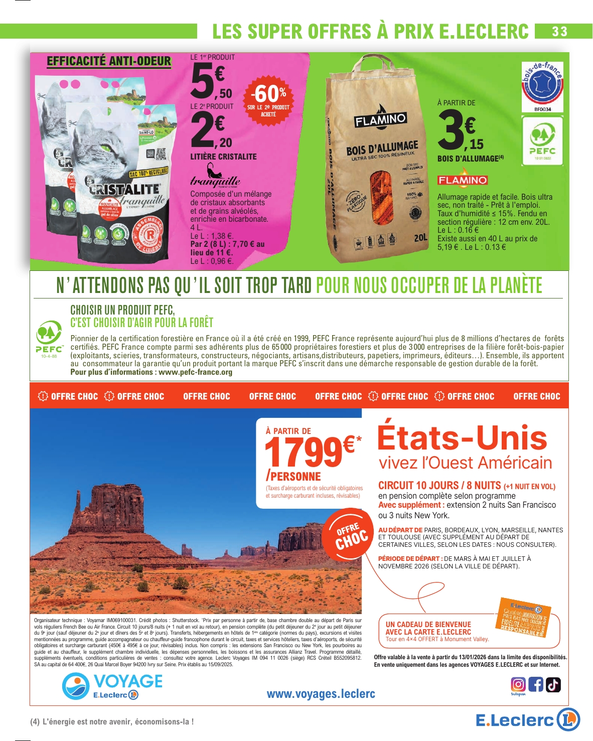 e-leclerc - Catalogue E.Leclerc valable du 13/01 au 24/01 - page: 33