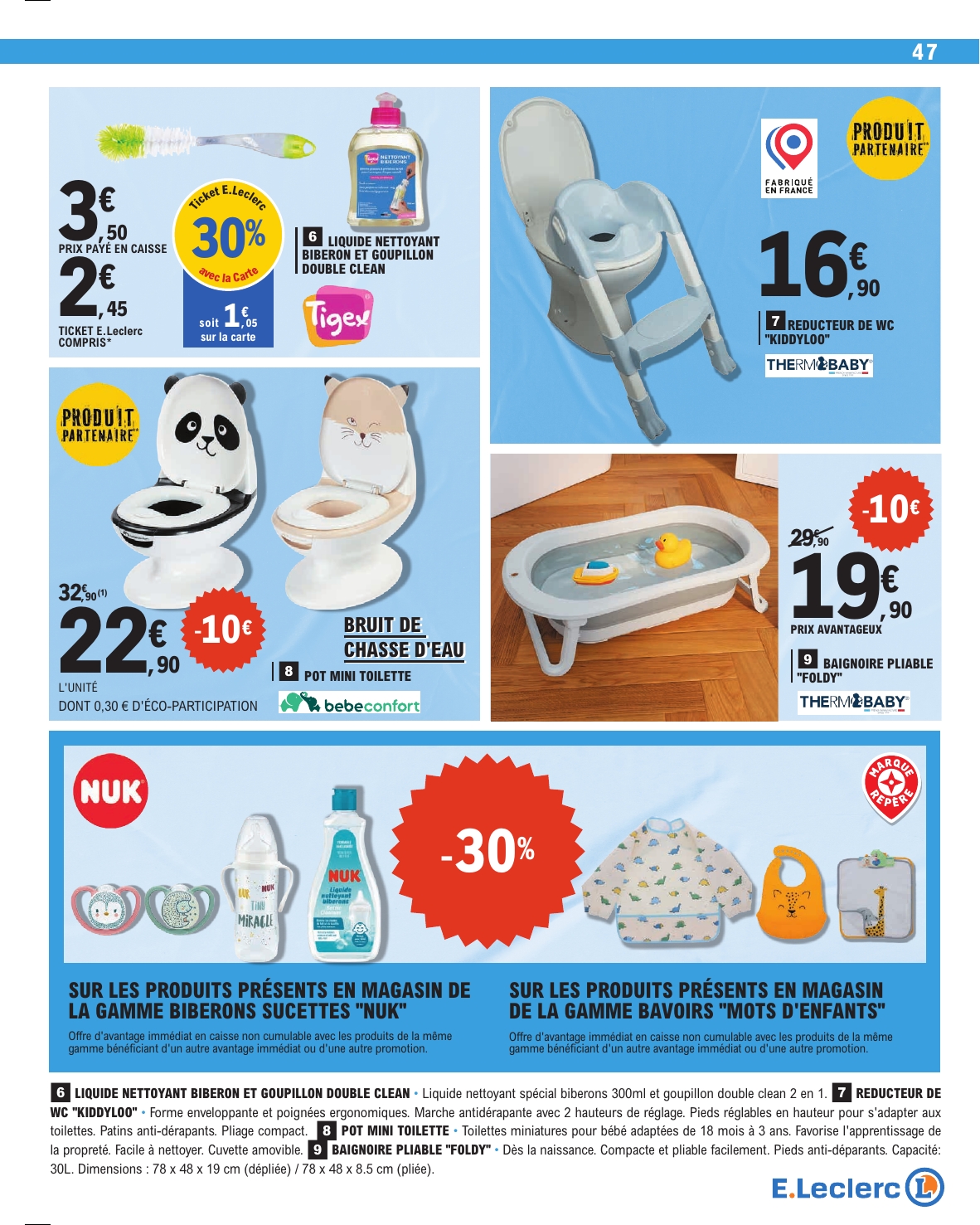 e-leclerc - Catalogue E.Leclerc valable du 13/01 au 24/01 - page: 47