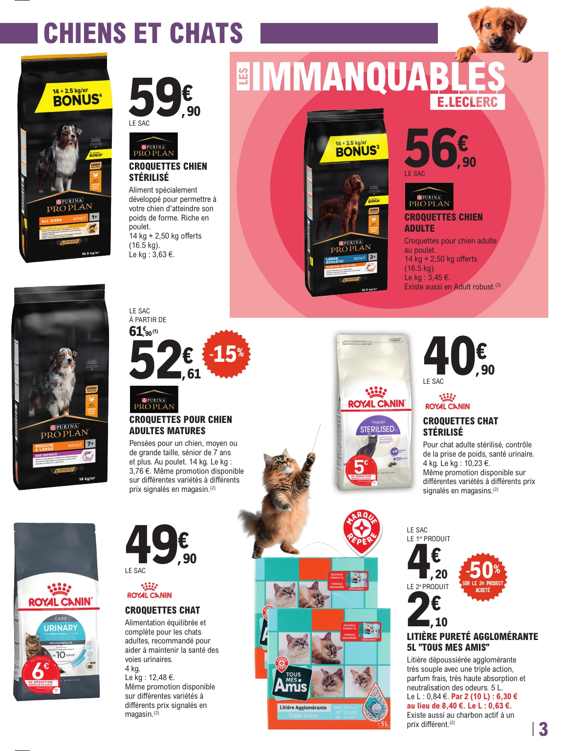 e-leclerc - Catalogue E.Leclerc - Trafic Animalerie valable du 13/01 au 24/01 - page: 3