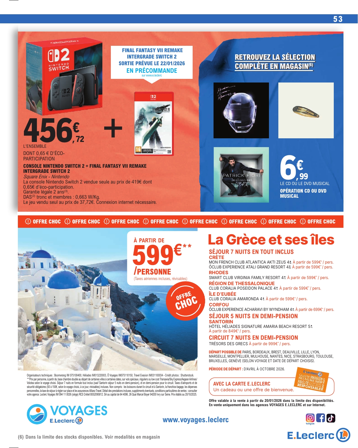 e-leclerc - Catalogue E.Leclerc valable du 20/01 au 31/01 - page: 53