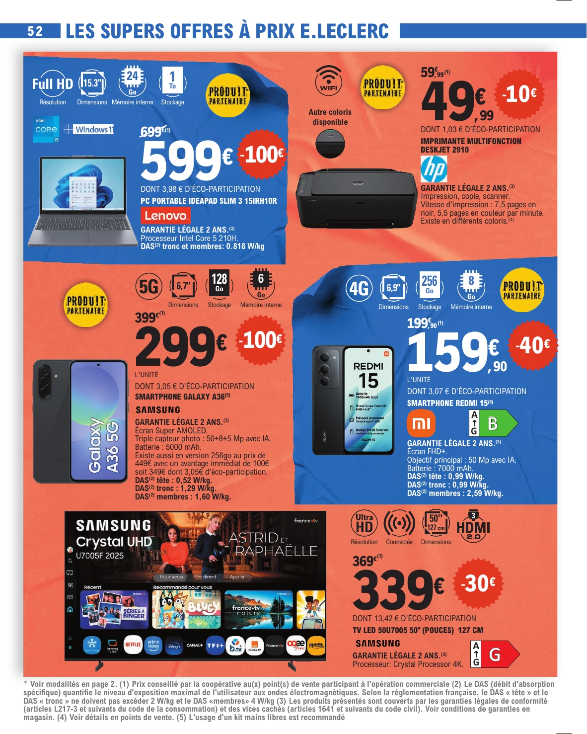 e-leclerc - Catalogue E.Leclerc valable du 20/01 au 31/01 - page: 52
