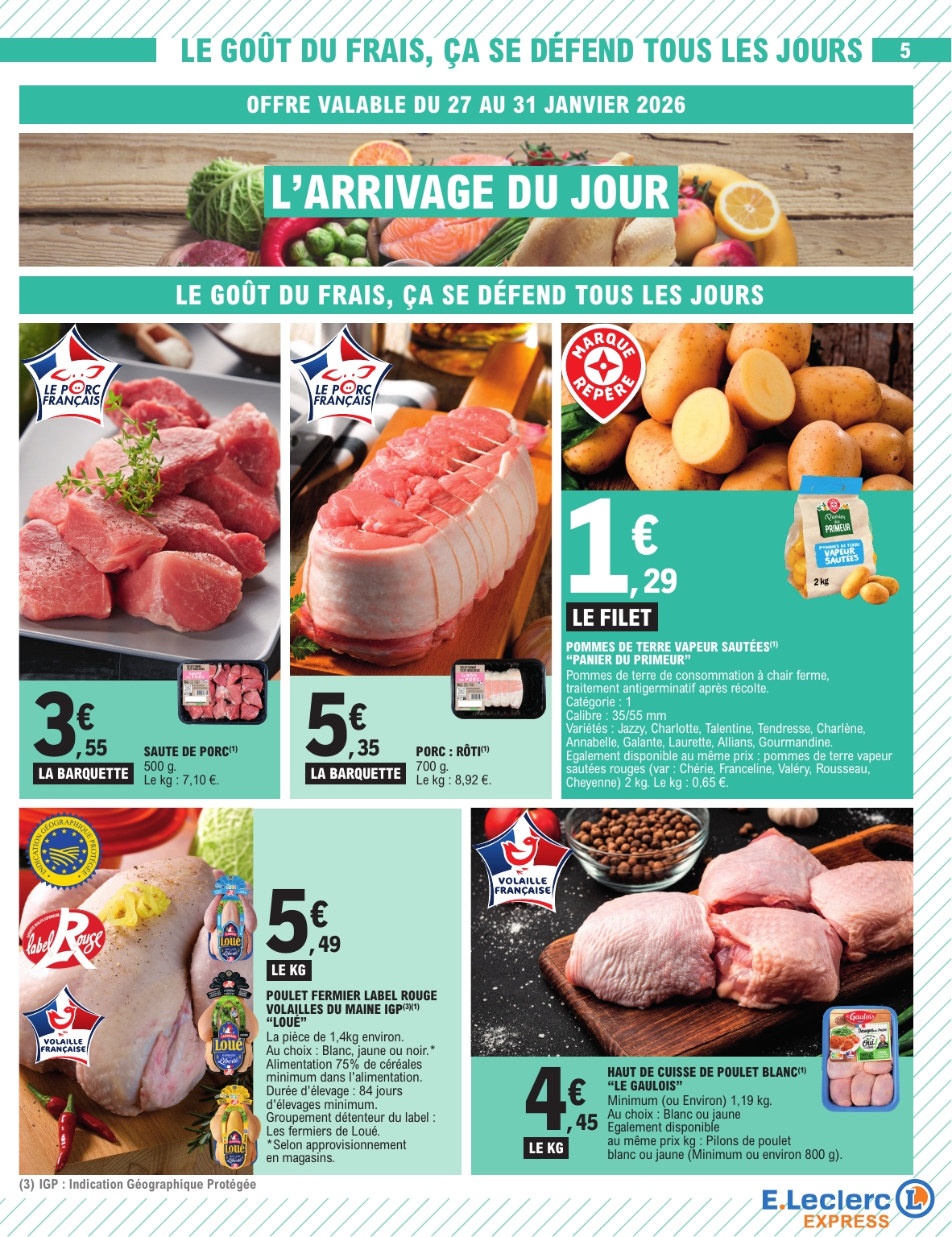 e-leclerc - Catalogue E.Leclerc - Express valable du 27/01 au 07/02 - page: 5