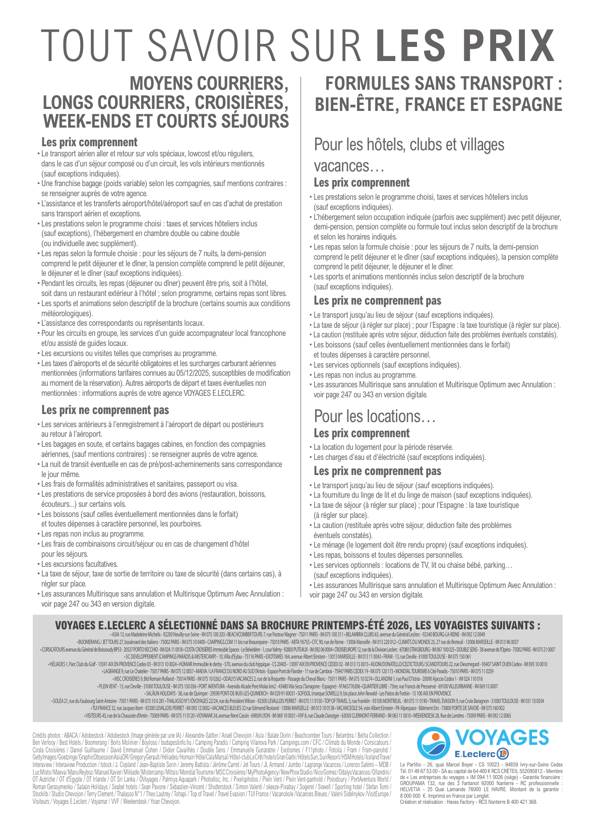 e-leclerc - Catalogue E.Leclerc - Voyages valable du 16/01/2026 au 31/10/2026 - page: 345