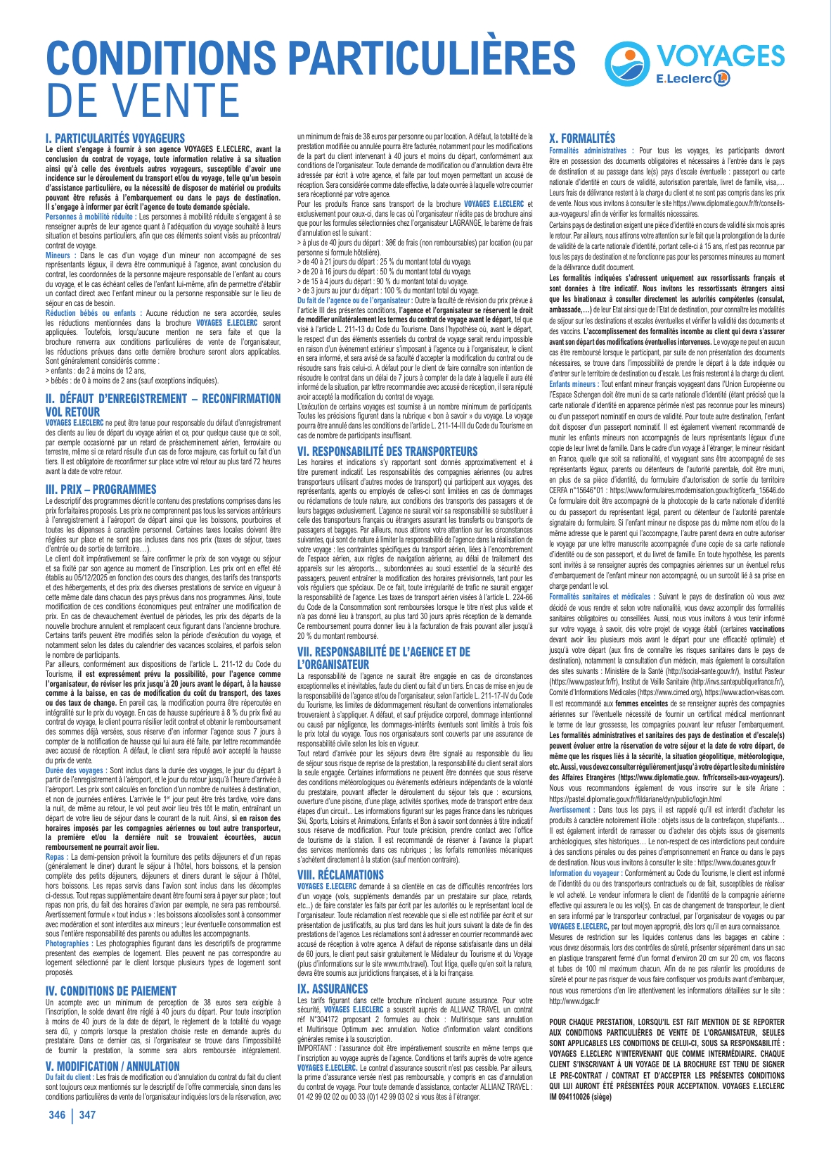 e-leclerc - Catalogue E.Leclerc - Voyages valable du 16/01/2026 au 31/10/2026 - page: 346