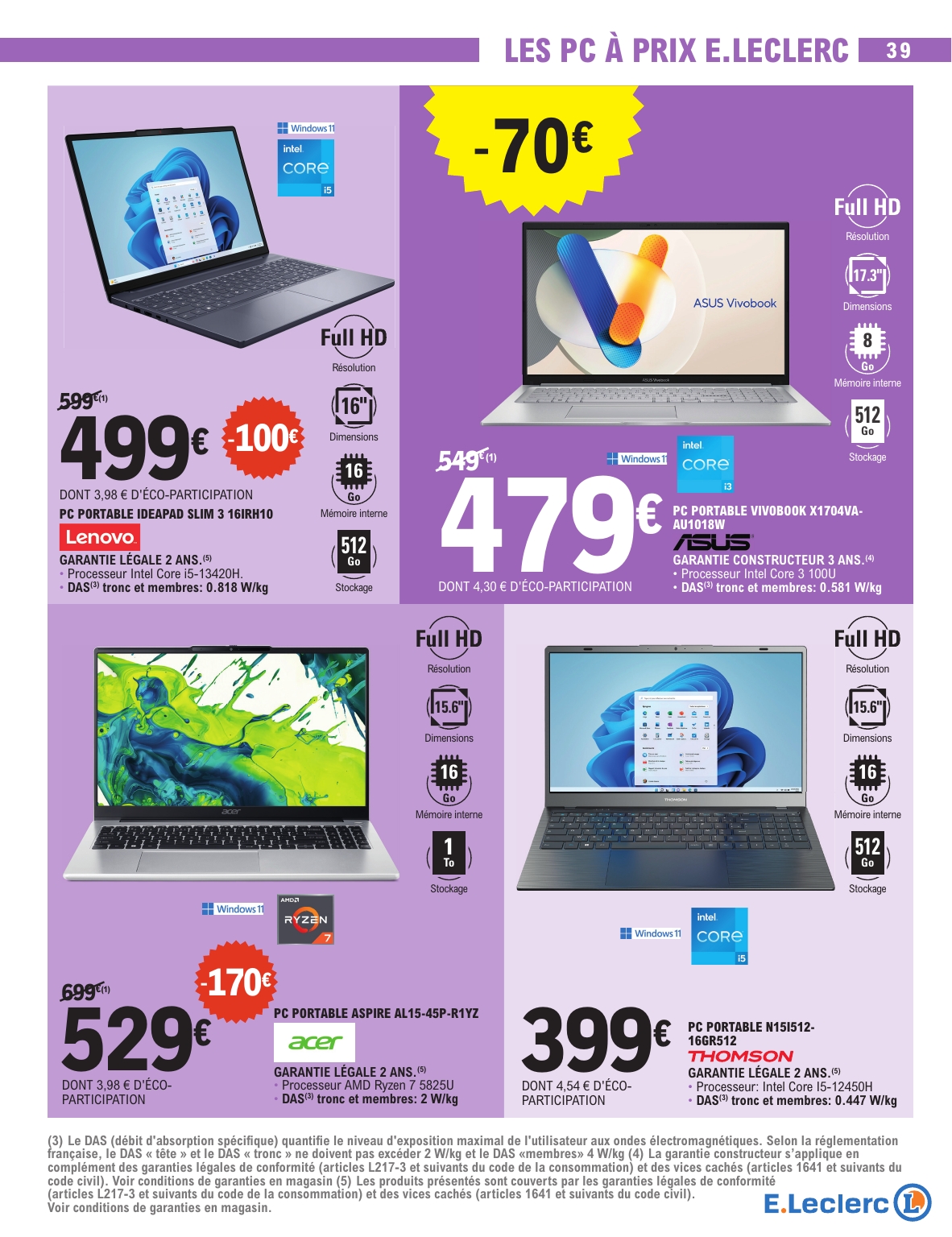 e-leclerc - Catalogue E.Leclerc valable du 24/02/2026 au 07/03/2026 - page: 39