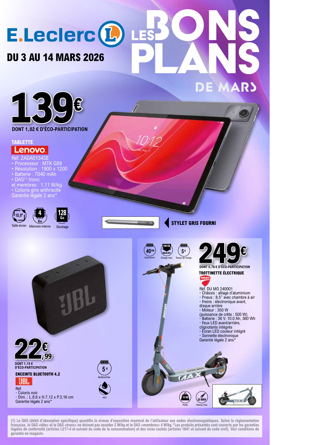 e-leclerc - Catalogue E.Leclerc - Bons Plans valable du 03/03/2026 au 14/03/2026