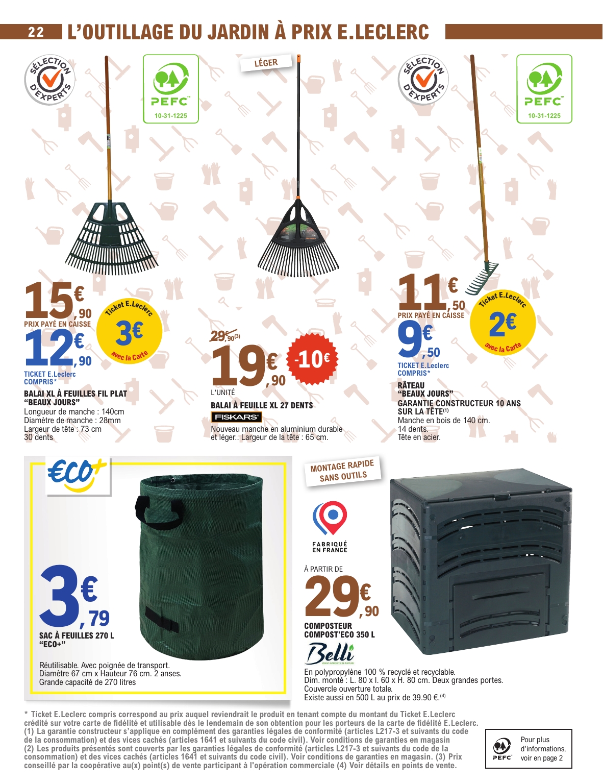 e-leclerc - Catalogue E.Leclerc - Jardin valable du 03/03/2026 au 15/03/2026 - page: 22
