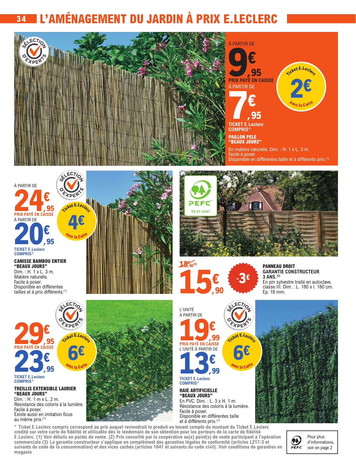 e-leclerc - Catalogue E.Leclerc - Jardin valable du 03/03/2026 au 15/03/2026 - page: 34