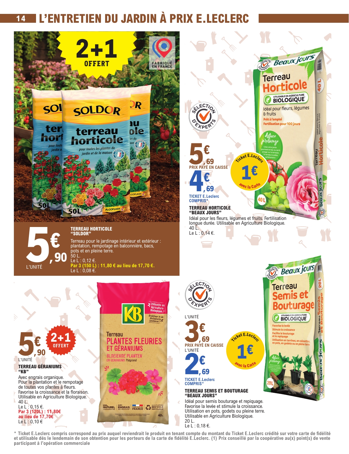 e-leclerc - Catalogue E.Leclerc - Jardin valable du 03/03/2026 au 15/03/2026 - page: 14