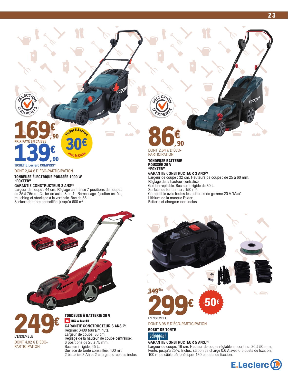 e-leclerc - Catalogue E.Leclerc - Jardin valable du 03/03/2026 au 15/03/2026 - page: 23