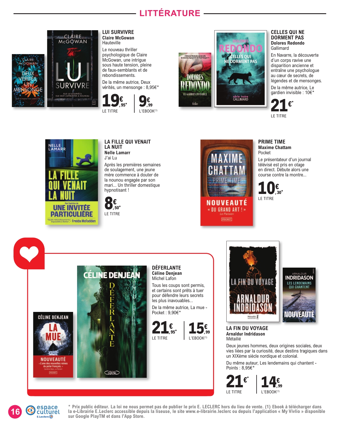 e-leclerc - Catalogue E.Leclerc - Espace Culturel valable du 10/03/2026 au 28/03/2026 - page: 16