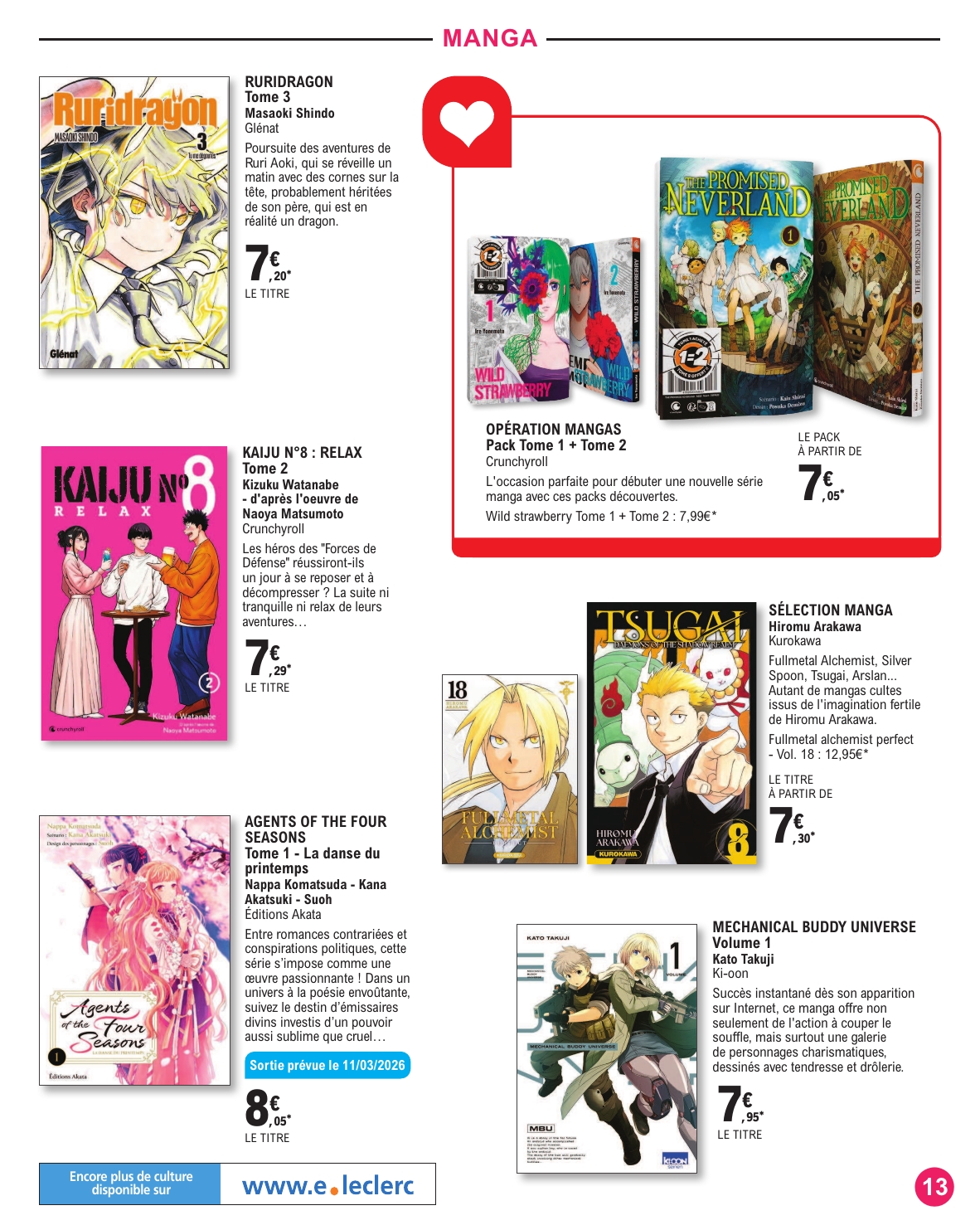 e-leclerc - Catalogue E.Leclerc - Espace Culturel valable du 10/03/2026 au 28/03/2026 - page: 13