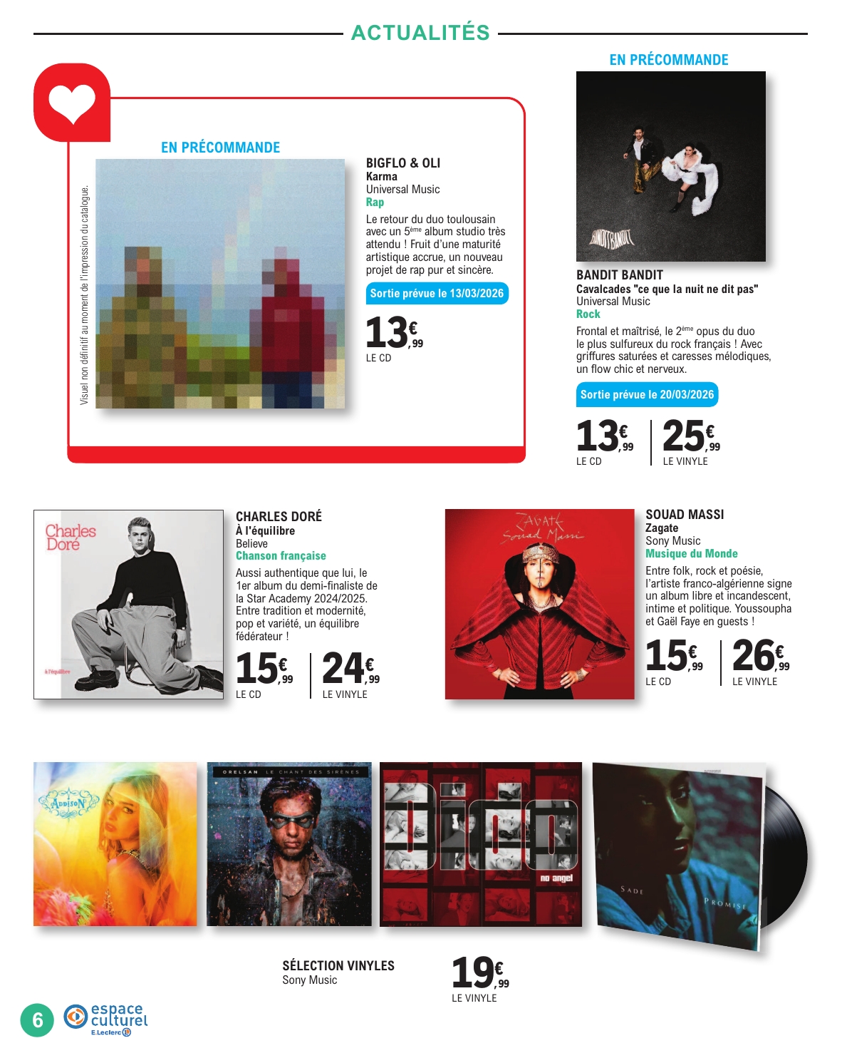 e-leclerc - Catalogue E.Leclerc - Espace Culturel valable du 10/03/2026 au 28/03/2026 - page: 6