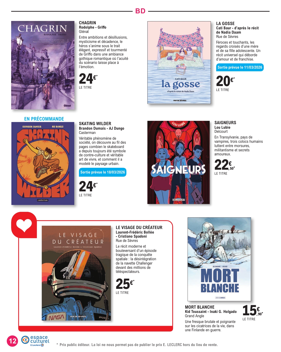 e-leclerc - Catalogue E.Leclerc - Espace Culturel valable du 10/03/2026 au 28/03/2026 - page: 12