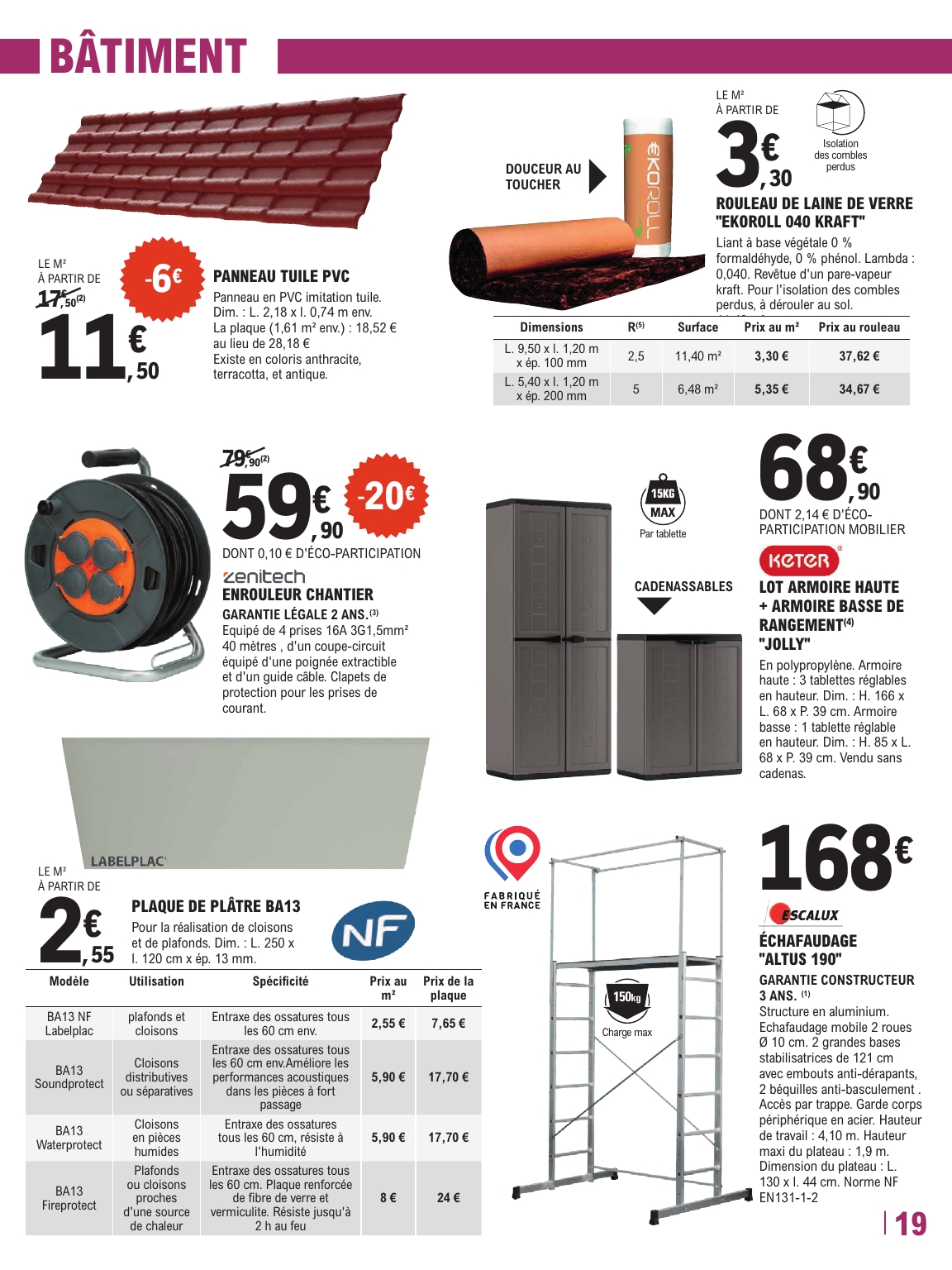 e-leclerc - Catalogue E.Leclerc - Brico valable du 24/03/2026 au 11/04/2026 - page: 19