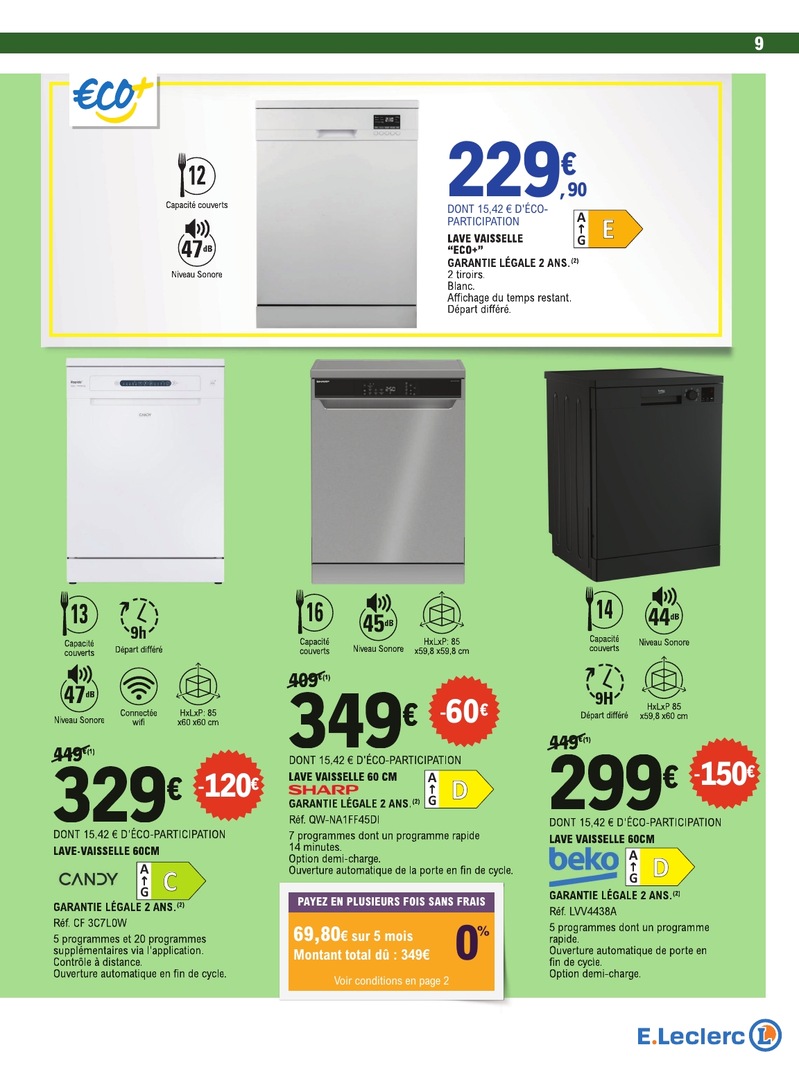 e-leclerc - Catalogue E.Leclerc - Spécial Arts ménagers valable du 24/03/2026 au 04/04/2026 - page: 9
