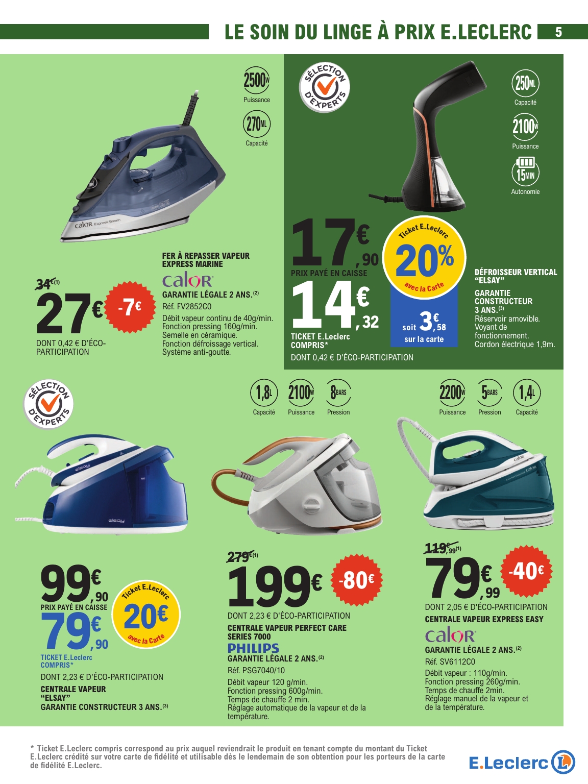 e-leclerc - Catalogue E.Leclerc - Spécial Arts ménagers valable du 24/03/2026 au 04/04/2026 - page: 5