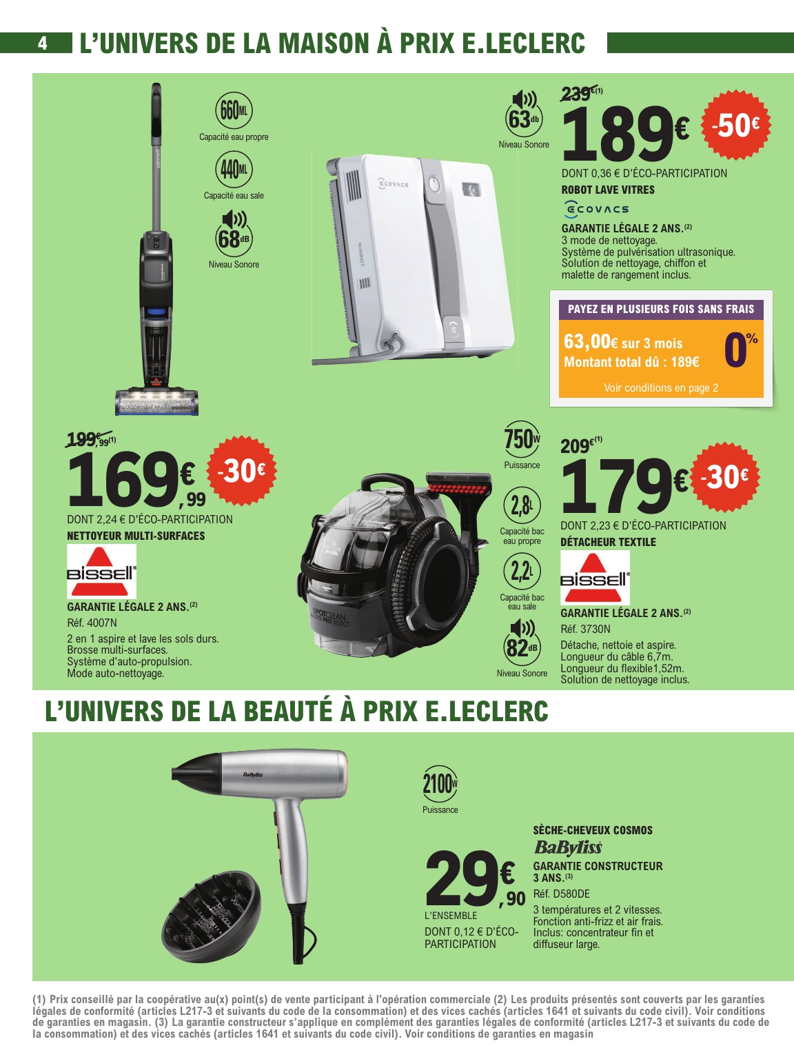 e-leclerc - Catalogue E.Leclerc - Spécial Arts ménagers valable du 24/03/2026 au 04/04/2026 - page: 4