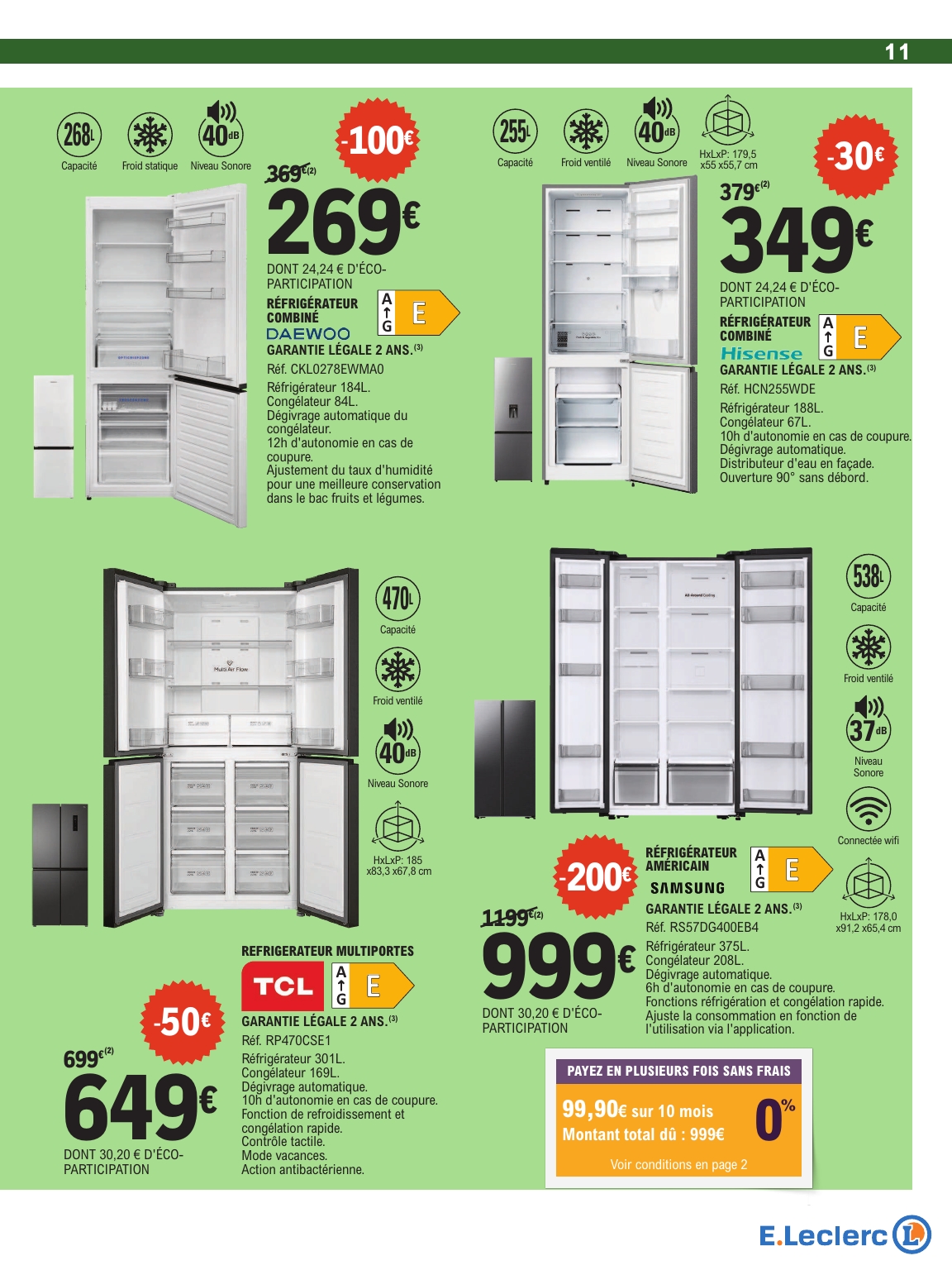 e-leclerc - Catalogue E.Leclerc - Spécial Arts ménagers valable du 24/03/2026 au 04/04/2026 - page: 11