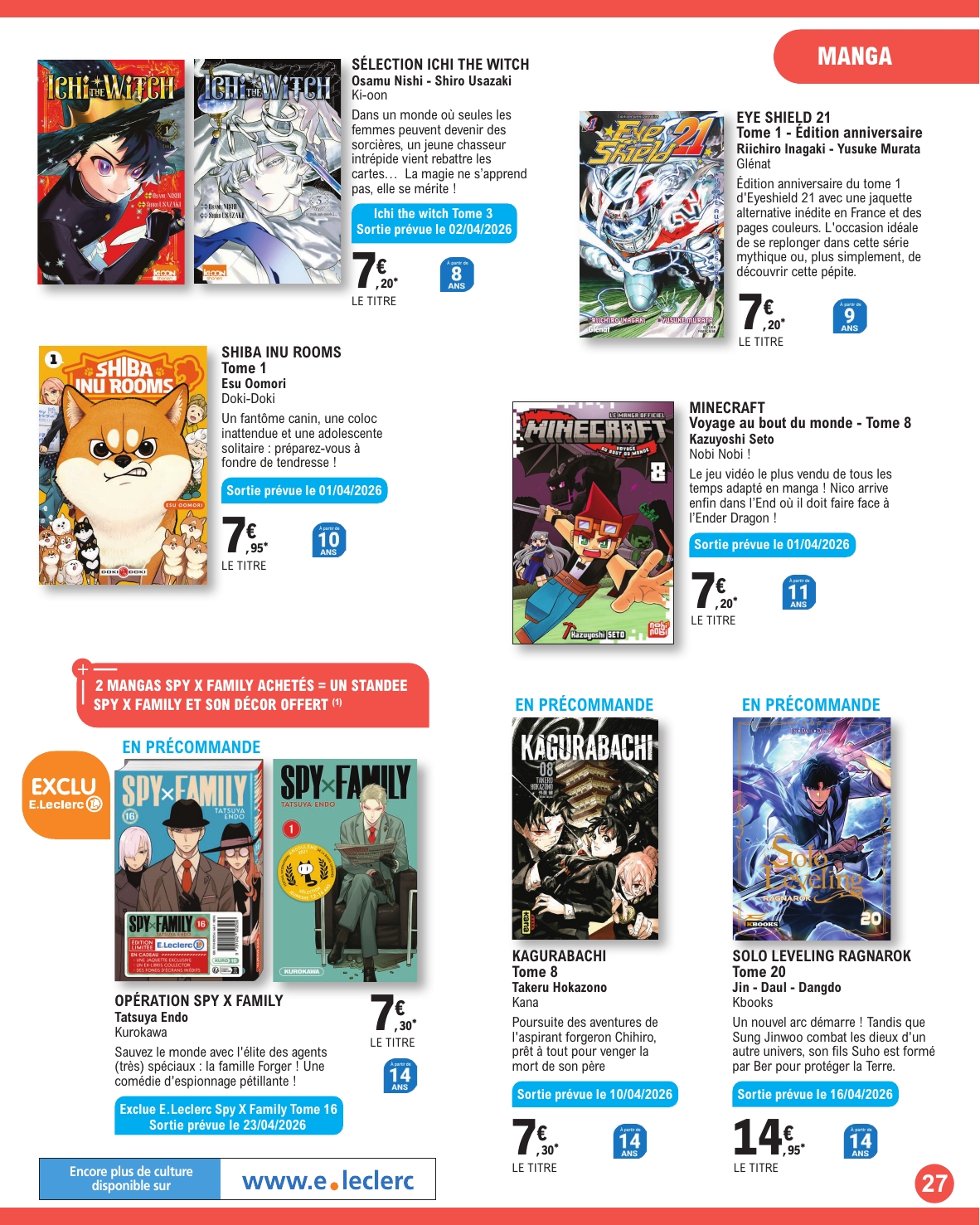 e-leclerc - Catalogue E.Leclerc - Jeunesse valable du 31/03/2026 au 02/05/2026 - page: 27