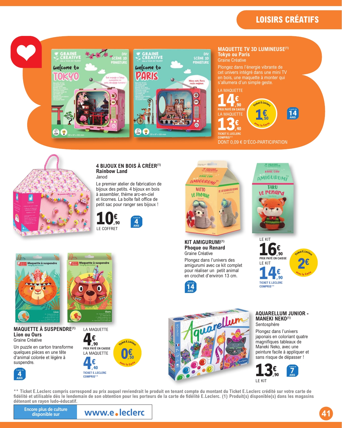 e-leclerc - Catalogue E.Leclerc - Jeunesse valable du 31/03/2026 au 02/05/2026 - page: 41