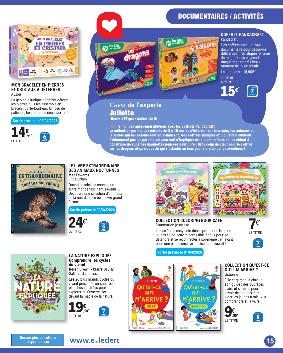 e-leclerc - Catalogue E.Leclerc - Jeunesse valable du 31/03/2026 au 02/05/2026 - page: 15