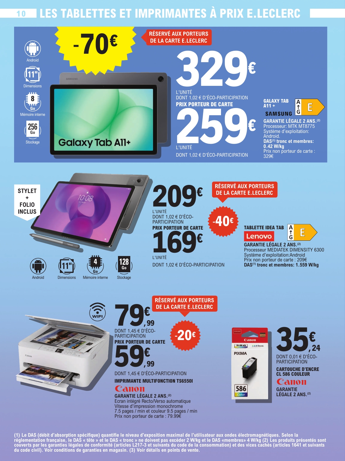 e-leclerc - Catalogue E.Leclerc - High-Tech valable du 31/03/2026 au 11/04/2026 - page: 10