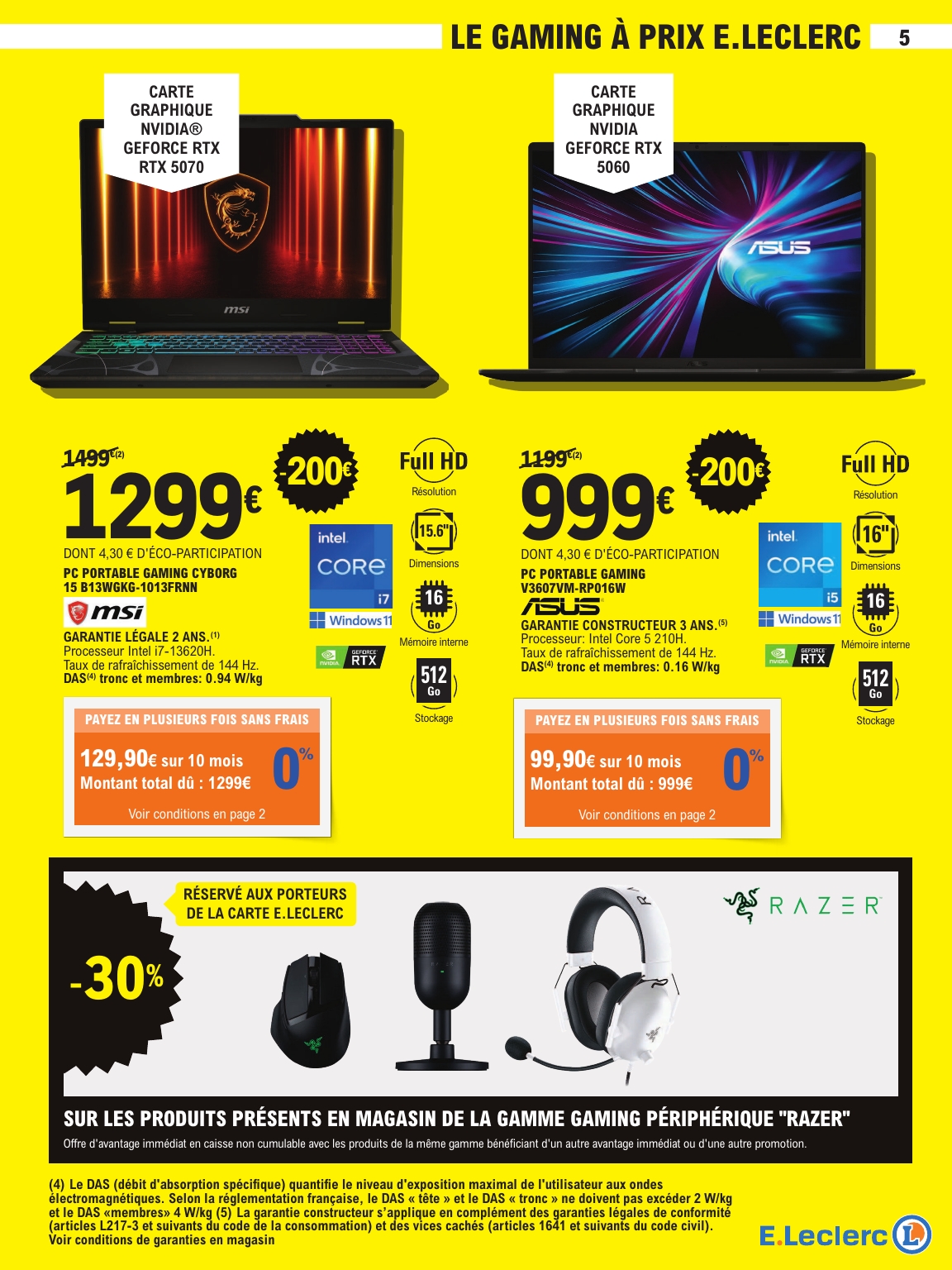 e-leclerc - Catalogue E.Leclerc - High-Tech valable du 31/03/2026 au 11/04/2026 - page: 5