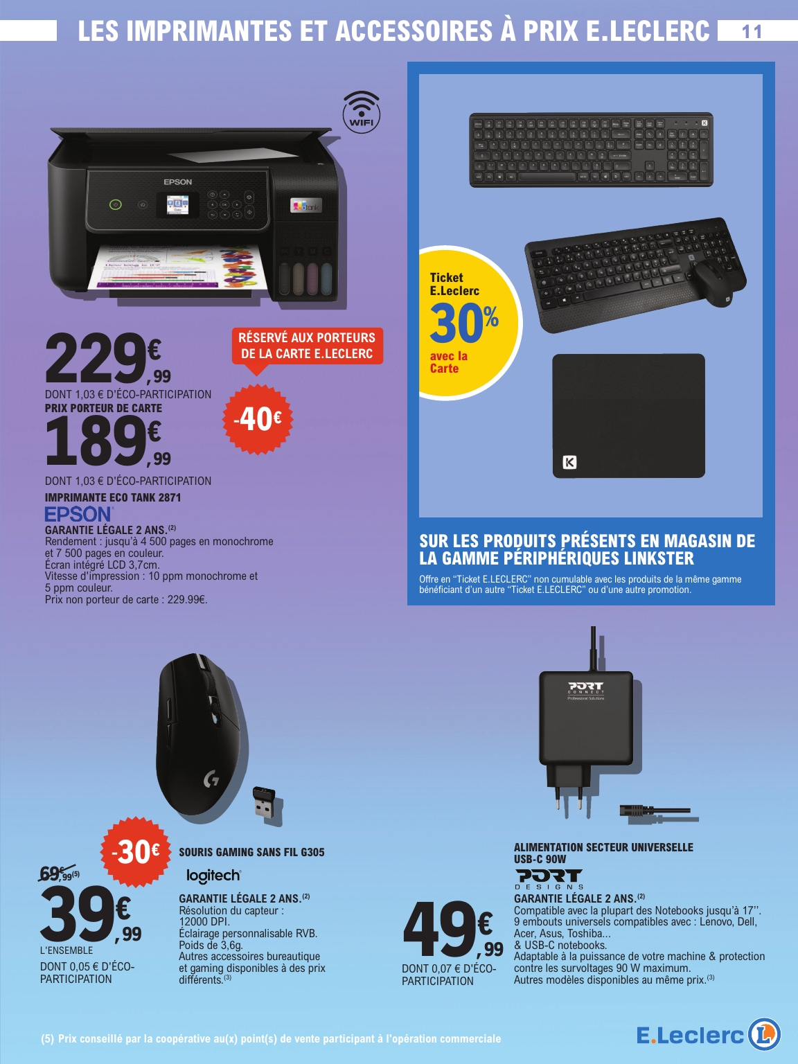 e-leclerc - Catalogue E.Leclerc - High-Tech valable du 31/03/2026 au 11/04/2026 - page: 11