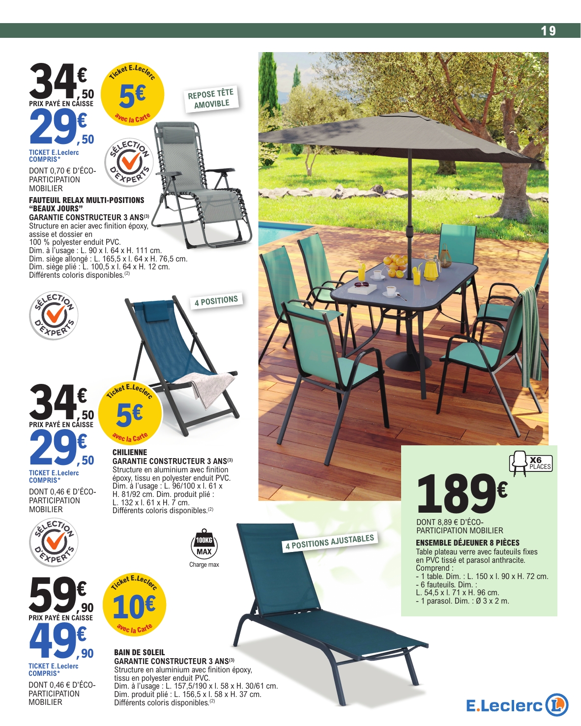 e-leclerc - Catalogue E.Leclerc - Plein Air valable du 31/03/2026 au 18/04/2026 - page: 19