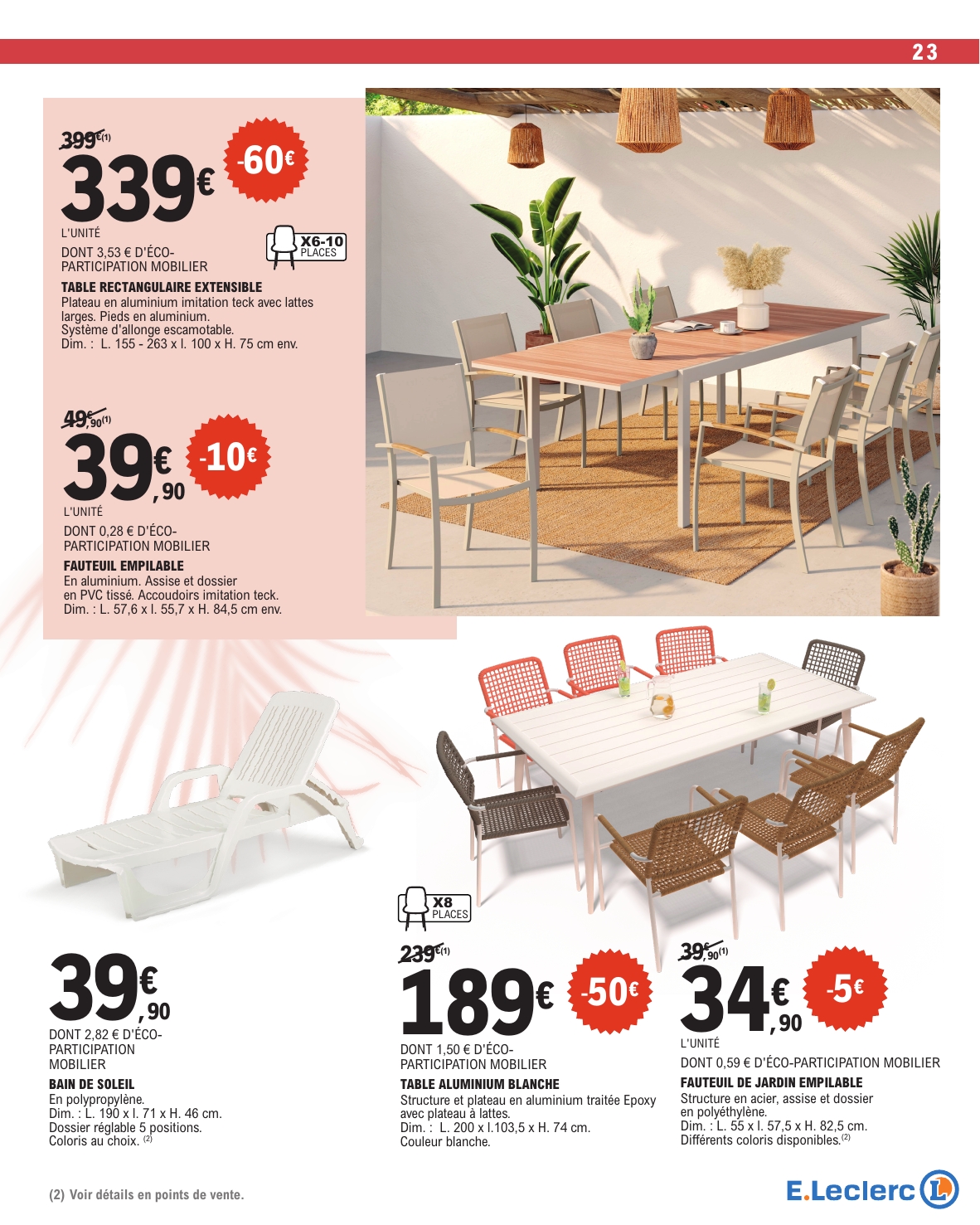 e-leclerc - Catalogue E.Leclerc - Plein Air valable du 31/03/2026 au 18/04/2026 - page: 23