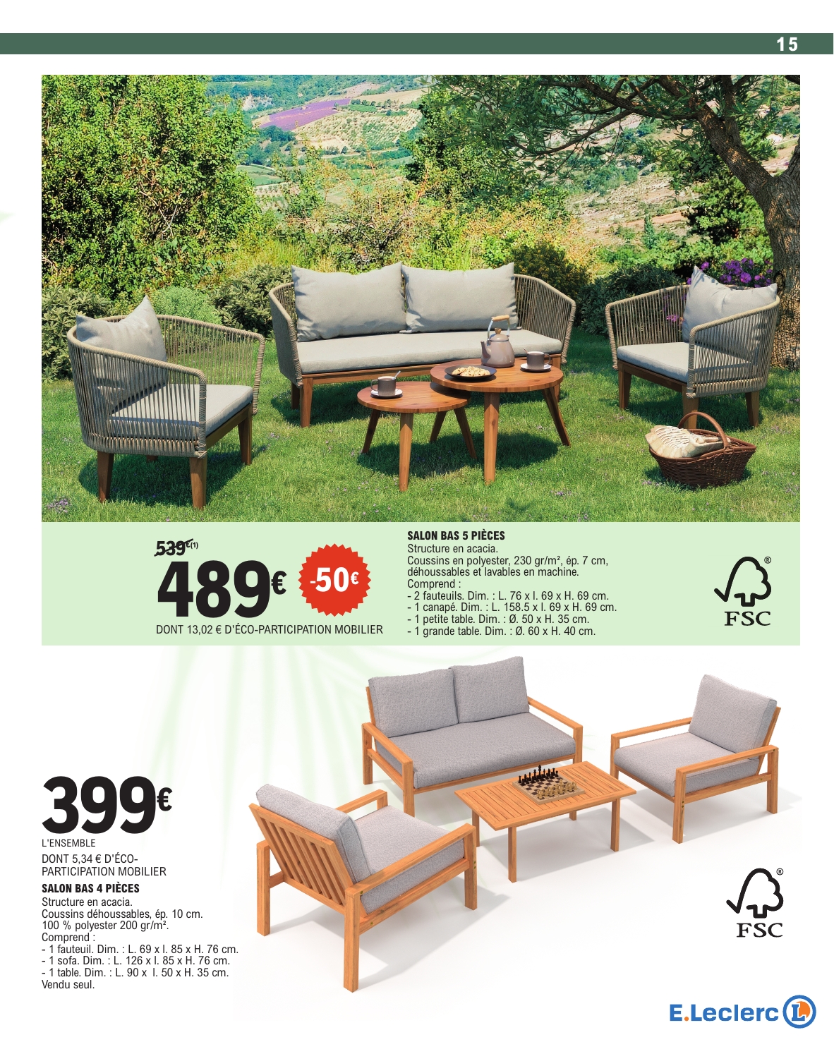 e-leclerc - Catalogue E.Leclerc - Plein Air valable du 31/03/2026 au 18/04/2026 - page: 15