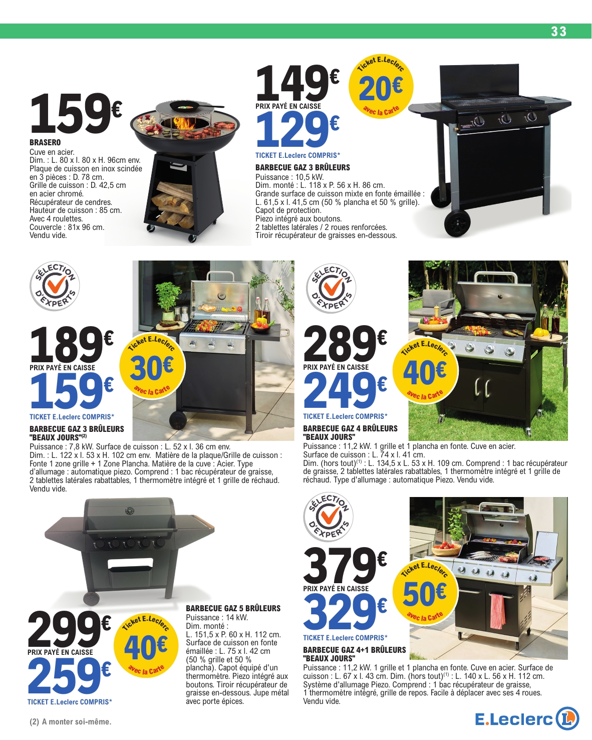 e-leclerc - Catalogue E.Leclerc - Plein Air valable du 31/03/2026 au 18/04/2026 - page: 33