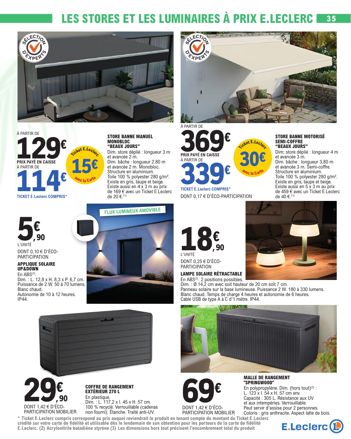 e-leclerc - Catalogue E.Leclerc - Plein Air valable du 31/03/2026 au 18/04/2026 - page: 35