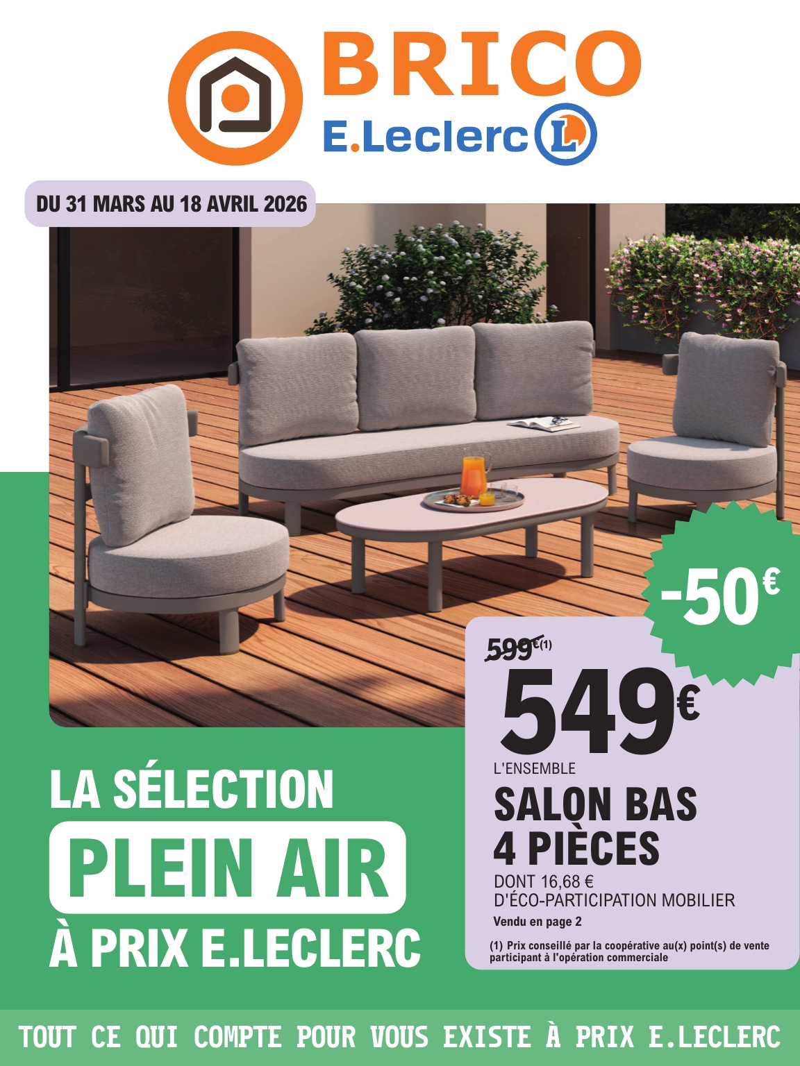 e-leclerc - Catalogue E.Leclerc - Brico valable du 31/03/2026 au 18/04/2026