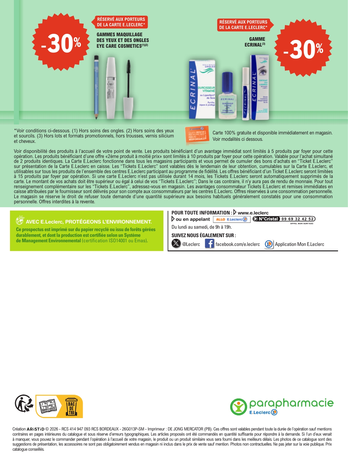 e-leclerc - Catalogue E.Leclerc - Parapharmacie valable du 07/04/2026 au 18/04/2026 - page: 4