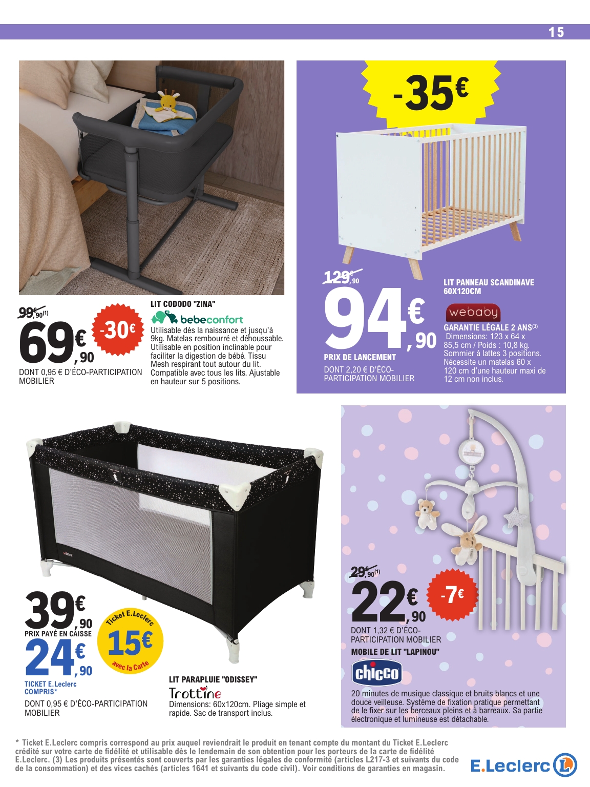 e-leclerc - Catalogue E.Leclerc - Spécial Bébé valable du 07/04/2026 au 18/04/2026 - page: 15