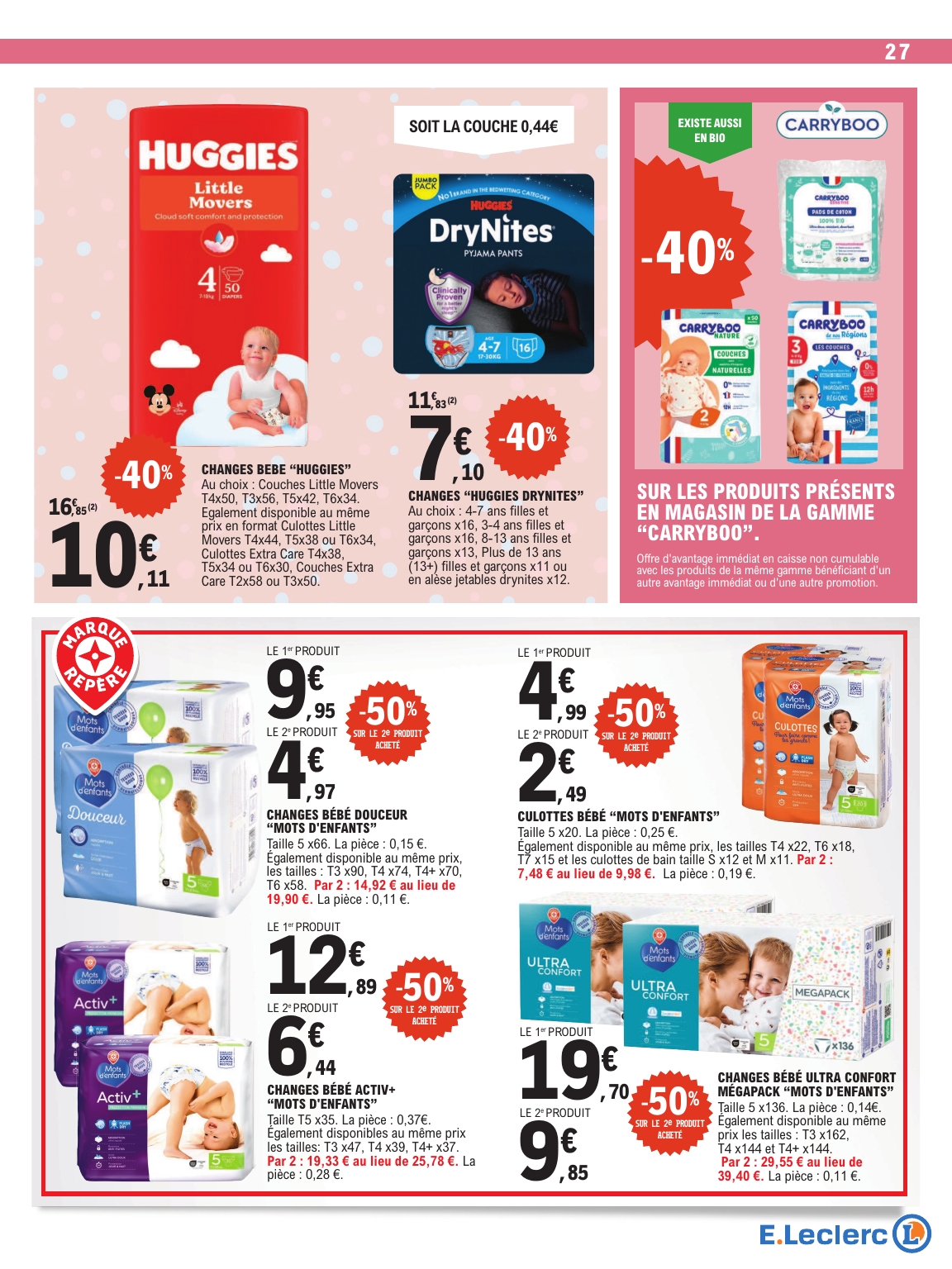 e-leclerc - Catalogue E.Leclerc - Spécial Bébé valable du 07/04/2026 au 18/04/2026 - page: 27