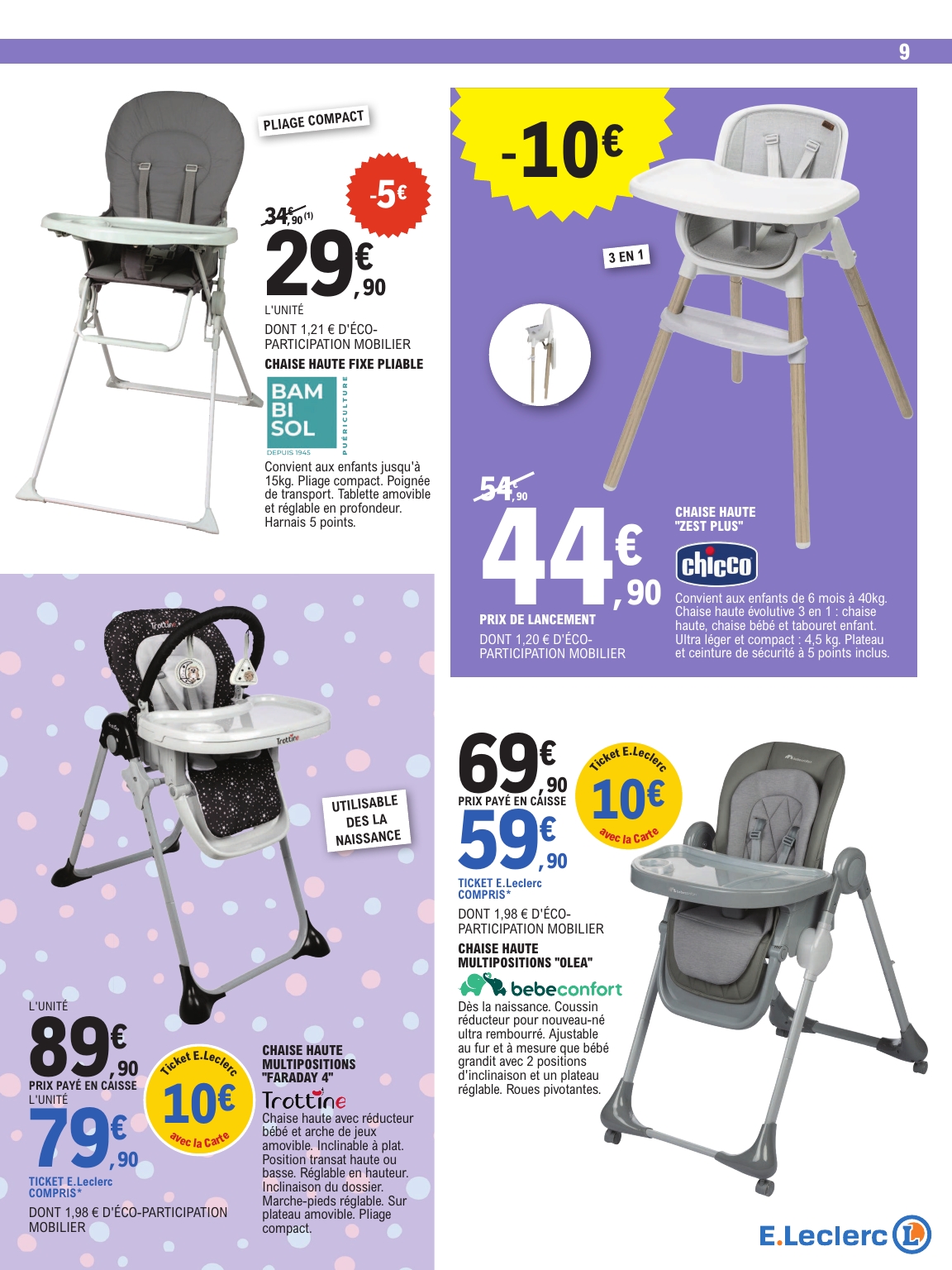 e-leclerc - Catalogue E.Leclerc - Spécial Bébé valable du 07/04/2026 au 18/04/2026 - page: 9