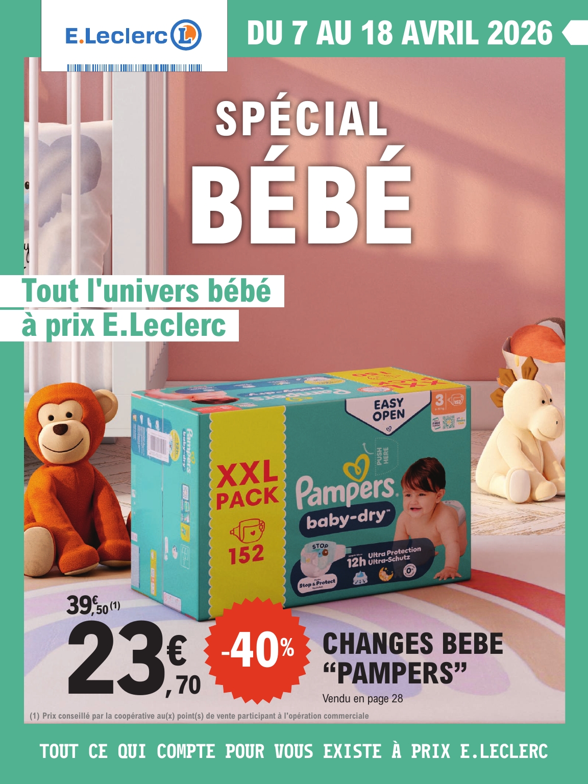 e-leclerc - Catalogue E.Leclerc - Spécial Bébé valable du 07/04/2026 au 18/04/2026